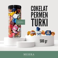 Murah!! COKELAT TURKI / PERMEN COKLAT TURKEY / ARAB KILOAN 500 gr - 500 gr Candy Toples