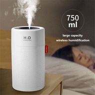 เครื่องทำละอองขนาดเล็กแบบชาร์จไฟได้เครื่องทำเครื่องทำความชื้นในอากาศแบบยูเอสบีในครัวเรือนเครื่องพ่นควันอโรมาแบบพกพา H2O สำหรับบ้านที่สำนักงานห้องนอนความจุมาก