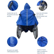 [Kesoto1] Electric Wheelchair Waterproof Poncho Breathable Lightweight PVC Layer Wind Rain Cape Raincoats