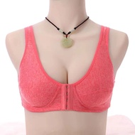 Push Up Front Button Bra Wireless Underwear for Women Plus Size Lingerie Avon Seamless Front Clasped Sexy Bra Breathable Sports Breastfeeding