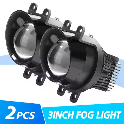 Universal 3-inch LED Fog Lights Dual-Lens High Power Waterproof Headlamp For Lexus CT200h ES350 ES30