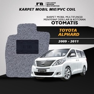 Royal Mart - Toyota Alphard 2009-2011 Car Carpet Full Luggage 1 Color/Premium Vermicelli Noodle Carpet Anti-Slip PVC Mat Car Interior Accessories