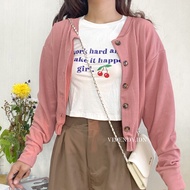 Cassia Cardigan | Oversize Cardigan Korean Style - Vimendy | Taupe Beige Choco