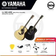 [LIMITED STOCKS/PRE-ORDER] Yamaha Acoustic Guitar LL16D (ARE) with Carrying Case Original Jumbo Type Body Solid Engelmann Spruce Top Treated with A.R.E. Absolute Piano The Music Works Store GA1 [BULKY]