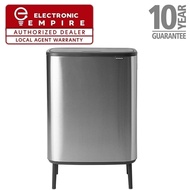 Brabantia BBT 130649 | BBT130649 Bo Touch Bin Hi with 2 Inner Bucket, 2 x 30 Litres - Matt Steel Fingerprint Proof (FFP)