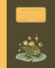 Lily Pad Leaps: 200-Page Notebook with Frog Design for Teens, Students, Kids, and Teachers (7.5x9.25