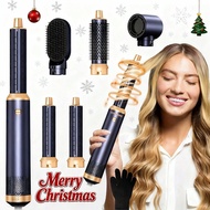 UKLISS 5-In-1 Hair Styler Hot Air Brush - Multifunctional Electric Hair Straightener & Curler With 3