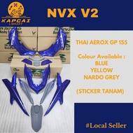 Rapido NVX V2 Thai Aerox GP-155 Coverset ( Sticker Tanam) BLUE YELLOW NARDO GREY