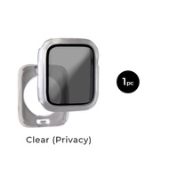CURIO Clear Case for iWatch - Full Cover with Waterproof Screen Protector 40414244454649mm