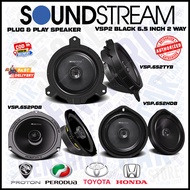 Original 100% SOUNDSTREAM VSP Black Series 2 Way Plug &amp; Play Coaxial Speaker (6.5")  for HONDA / TOYOTA / PROTON / PERODUA