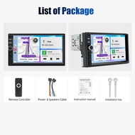 ESSGOO วิทยุบลูทูธ7010B 1เครื่องเสียงสเตอริโอ Din รถยนต์7 "HD 1/2Din 7นิ้วเครื่องเล่น MP5จอหน้าจอสัม