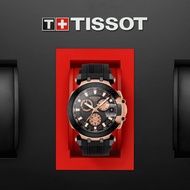 TISSOT T115.417.37.051.00 T1154173705100 Men's Watch T-RACE Chronograph Quartz 43mm Silicone Black Rose Gold *Original