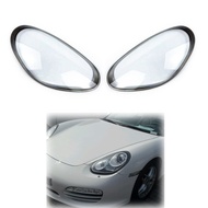 Pair For Porsche Cayman Boxster 987 2009-2012 Xenon Headlight Shell Lampshade Cover Lens 2010 2011