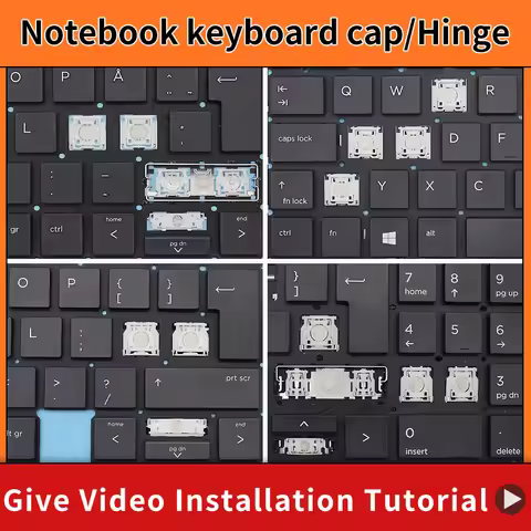 Replacement Keycap Key cap Hinge for HP ProBook 450 G6 455R G6 455 G6 G7 Keyboard