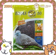 Emas 10 3 Dalam 1 Merbuk Pulut Hitam Burung Makanan (Madu + Telur + Vitamin) (3122) [200G]