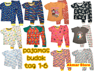 Baju Tidur Budak Lelaki Perempuan Size 1-7, Brand TW, Kids Pajamas, Boys Girls Pyjamas, Baju Budak, Seluar Budak, Pyjama Sets