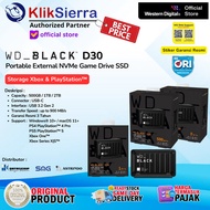 WD BLACK D30 Game Drive SSD 500GB 1TB 2TB - HDD Harddisk External - Portable Hardisk Eksternal Gamin