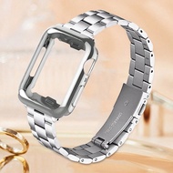2pcs Silver Watch Band & Watch Case Accessory Suit, Fit For 14mm Narrow Female Watches, Detachable S