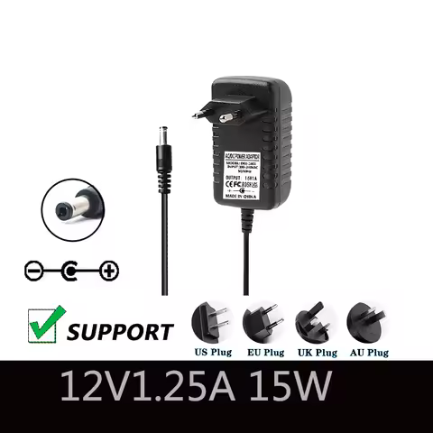 12V 1.25A Power Charger 15W For Amazon Alexa Adapter For Echo Dot 3Rd Generation Echo Dot 4Th Genera