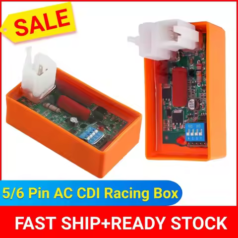 5/6 Pin AC CDI Racing Box DIP Switch Motorcycle Lgnition Speed For WAVE100 Racing YX140 CG125 CG150 