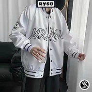 Áo khoác dù bomber bóng chày 2 lớp dày dặn cáo cấp unisex áo cặp nam nữ mặc vừa form rộng