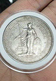 (1908B- 稀有年份) 香港貿易銀壹圓銀幣  港光  站洋銀幣  (*售價隨國際銀價相應調整)