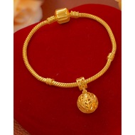 Gelang Pandora Boba/Love Batik Love Ketupat Emas bangkok cop 916