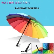 Rainbow Golf Umbrella Rain Umbrella Jumbo Rainbow Umbrella Large Jumbo Golf Umbrella 16 Spokes Premi