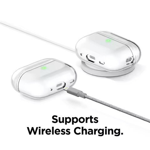Clear Silicone Case for Airpods Pro 2 2022 Transparent Soft TPU Cover Case With Rope Earphone Access