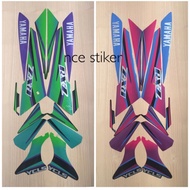 HIJAU UNGU Yamaha rx z rxz green purple striping sticker