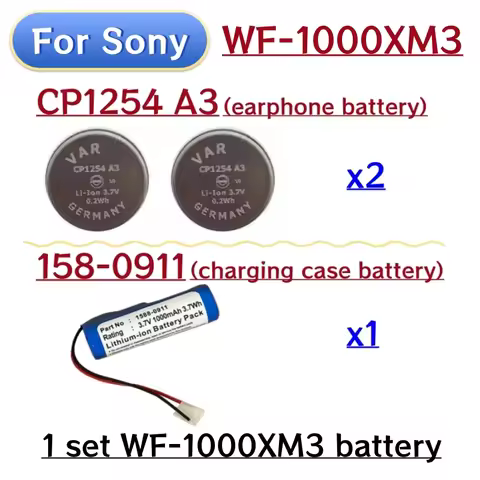 New Original CP1254 A3 Battery For Sony WF-1000XM3 XM3 WF-SP900 WF-SP700N TWS Earbuds 3.7V 54mAh Z55