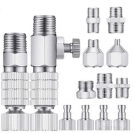 Adjustment Valve Male Connector Without+7Connector Adjustment Valve Female Quick Connector Set with 