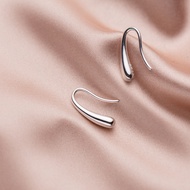 hikaw silver earrings 925 italy original Smooth water droplet ear hook non tarnish earrings hypoalle