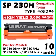 10x Compatible Ricoh toner Black 408294 TYPE SP230H SP 230 DNw SP 230 Sfnw SP 230dnw SP 230sfnw SP23