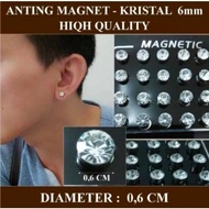 Magnetic gem earrings diamond earrings for women and men