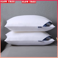 SLOW TREE 5 Star Hilton Hotel Pillow Cotton Pillow white Household Large Pillows 1000g/1300g filling