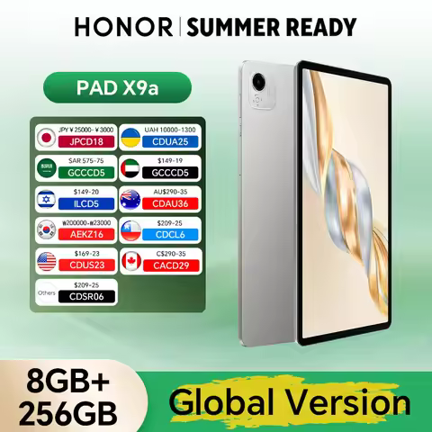 New Global Version HONOR Pad X9a 6GB+128GB/8GB+256GB 11.5'' 2.5K 120Hz LCD Screen 8300 mAh Battery 3