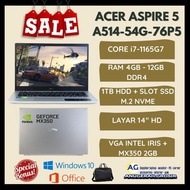 LAPTOP ACER ASPIRE 5 A514-54G-76P5 CORE i7-1165G7 RAM 12GB 1TB HD