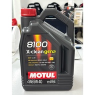 (5 Litre) Motul 8100 X-CLEAN GEN 2 (5W40) Fully Synthetic Engine Oil