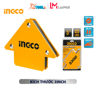 Ke góc hàn nam châm INGCO | ke nam châm Lực hút 25 - 75 Lbs~12-33 kg Góc 45 ° 90 ° 135 ° Chất liệu N