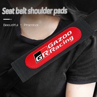 [Comfortable Driving] Toyota Gr Gazoo Racing Suede Seat Belt Shoulder Pad Car Decoration Accessories for Innova Corolla Cross Rush Calya Yaris Vios Avanza Raize Veloz Sienta Prius