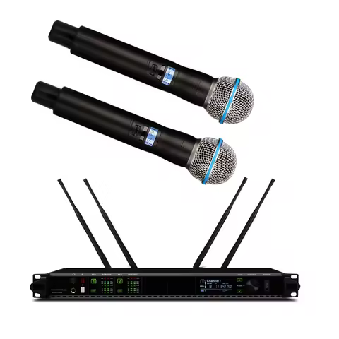 Classical AD4D 2-Channel Sure Axint Beta58 Digital Wireless Karaoke Microphone System Stage Live Mus