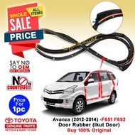 Avanza (2012-15) F651 F652 Door Rubber Trim TOYOTA 67861- 67862- 67871- 67872-