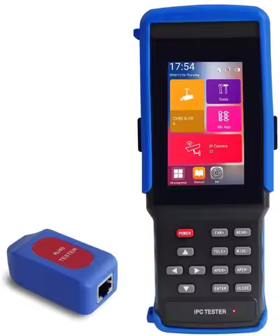 4.5 Inch IP CCTV Tester Monitor AHD CVI TVI Analog CVBS Camera Testing 8MP WIFI 12V3A POE48V