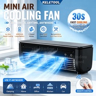 EDON E868 Bladeless Wall Cooling Fan 20W Ice Mist 6000mAh Rechargeable Voice Remote Control Kitchen 