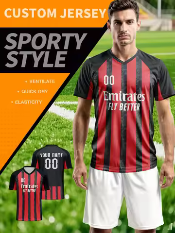 Design Your Own Soccer Jersey | Custom Name Number | Breathable Football Training Shirt/college socc