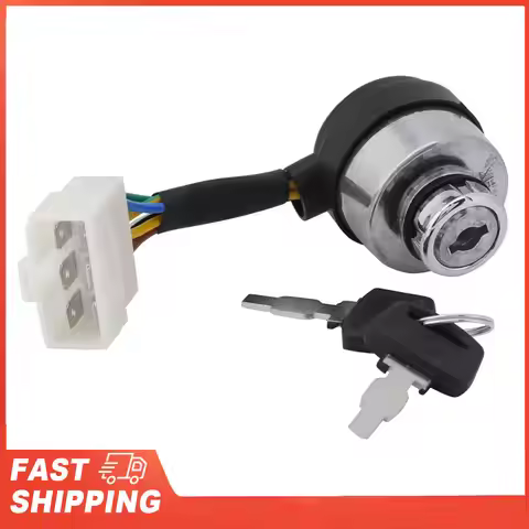 6 Wire Ignition Start Key Switch For 2.5-6.5KW 188F Gas Generator 6 Wire Ignition Key Switch Ignitio