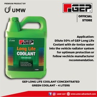GEP Long Life Green Coolant Concentrated (4L) - CLGR4.0LGEP-A