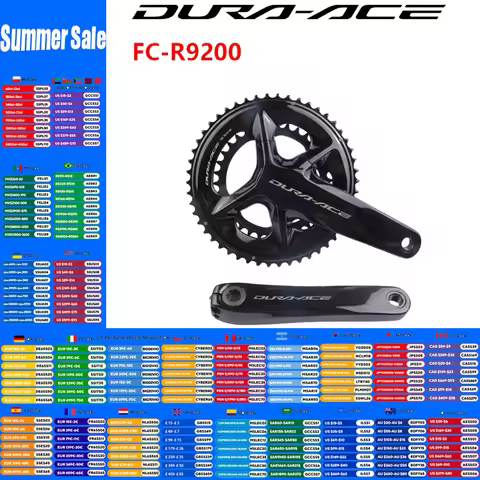 SHIMANO DURA-ACE R9200 Series R9200 Crankset 170mm 50-34T/52-36T Chainwheel 2×12S For Road Bicycle O