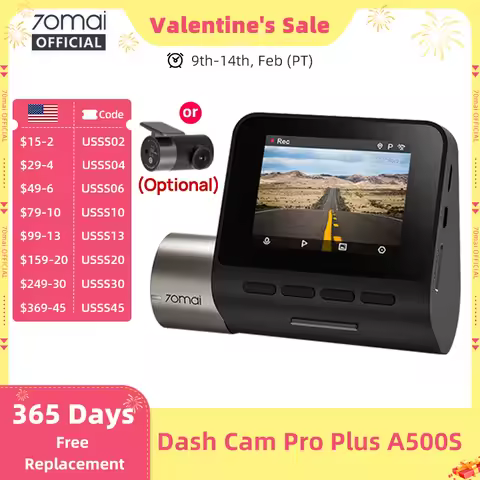 70mai Pro Plus Dash Cam A500S 1944P 70mai Car DVR Camera GPS ADAS 140FOV 24H Parking Monitor 70mai P